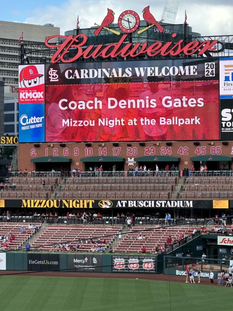 The St. Louis Cardinals hosted Mizzou Night at Busch Stadium on